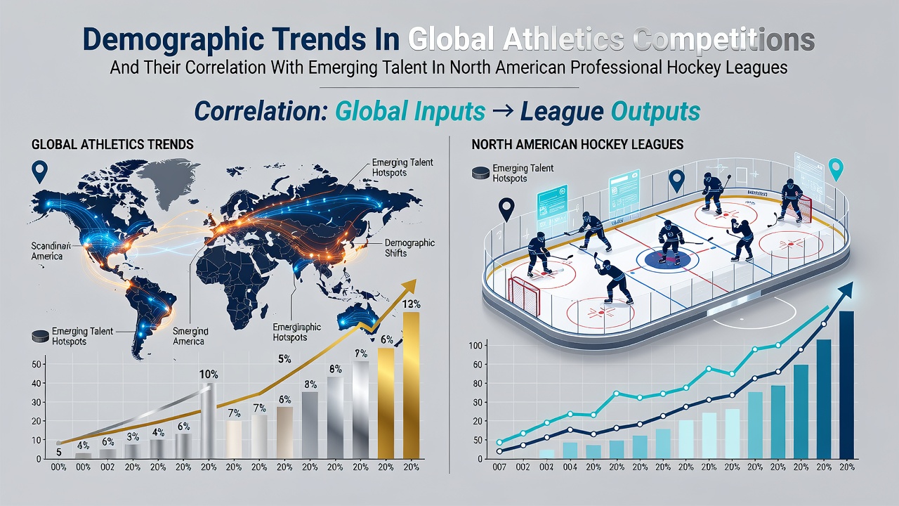 Global athletes competing in track and field events alongside hockey prospects in training facilities