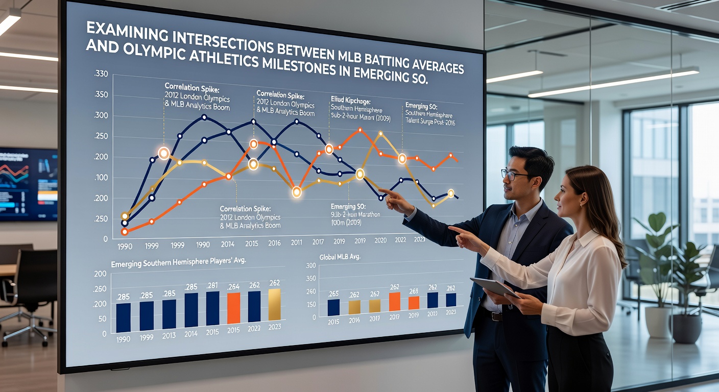 Scouting session where Olympic sprint data and MLB contact statistics inform soccer player evaluations