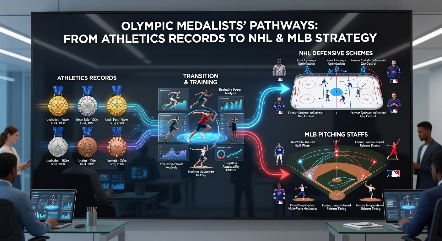 Olympic track athlete demonstrating speed mechanics relevant to professional sports training